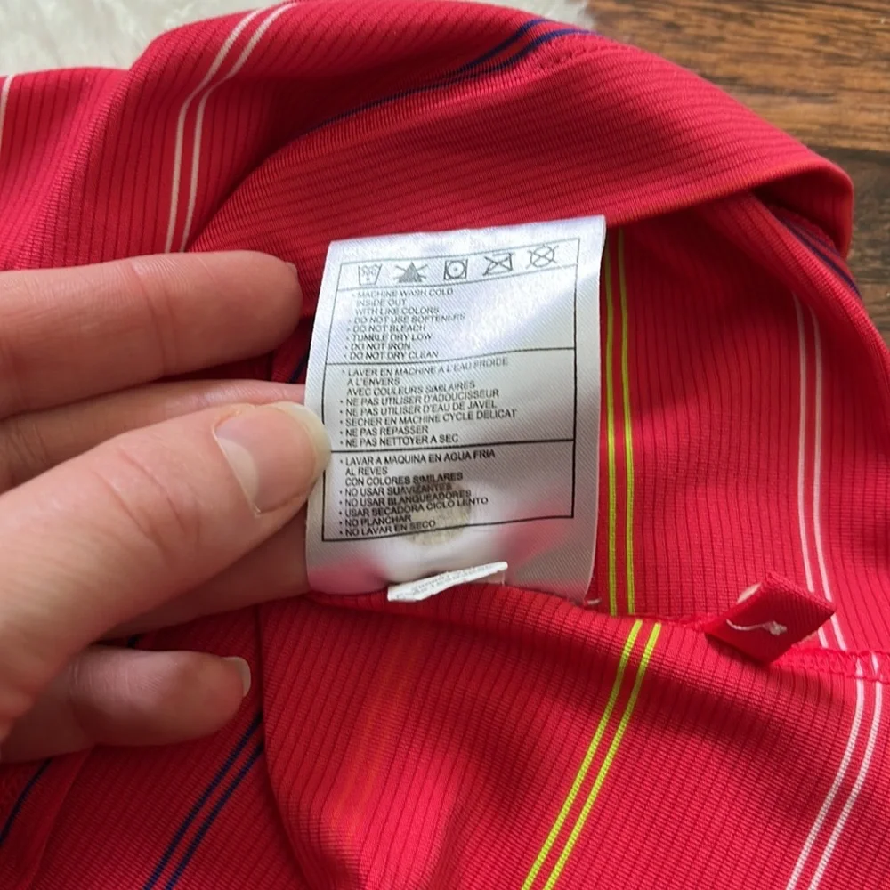 NIKE GOLF Ladies Sleeveless Striped Polo